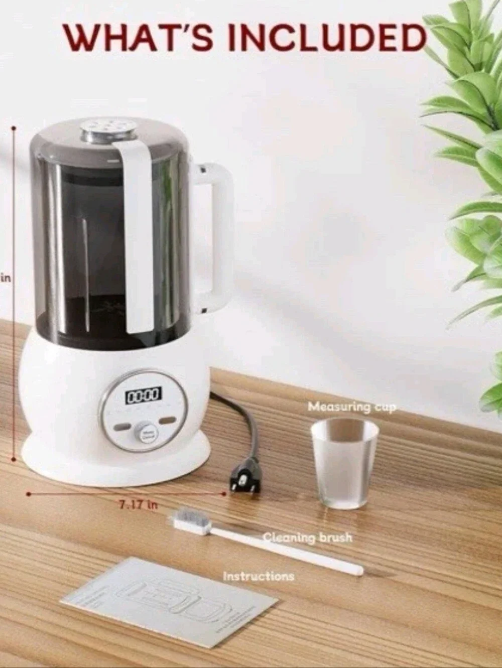 NIB! Nut Milk Maker 8 in 1 Function with Digital Timer And Self Cleaning