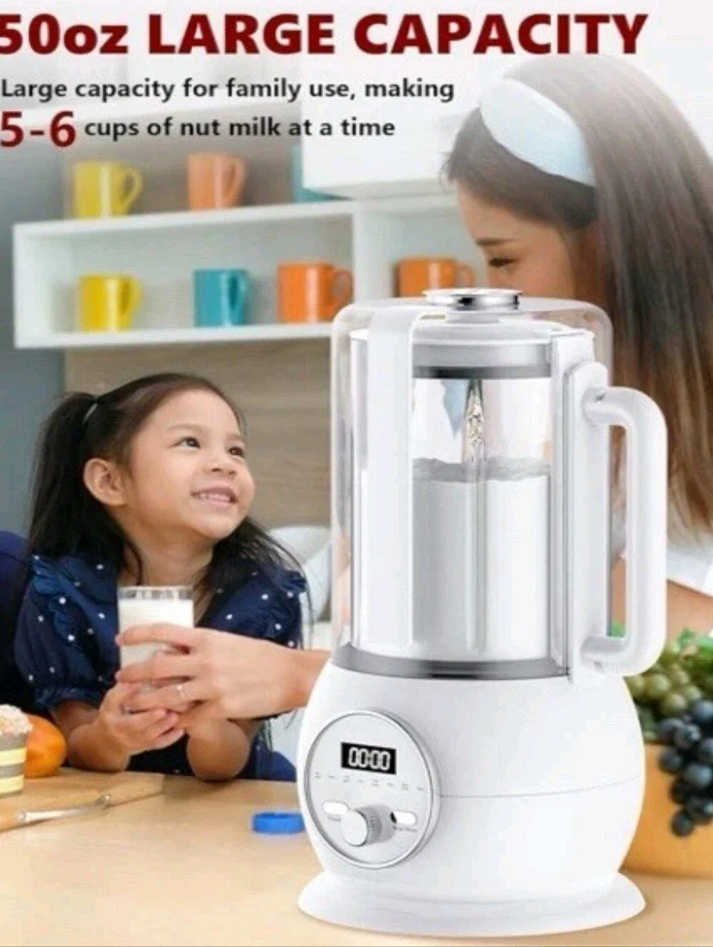NIB! Nut Milk Maker 8 in 1 Function with Digital Timer And Self Cleaning