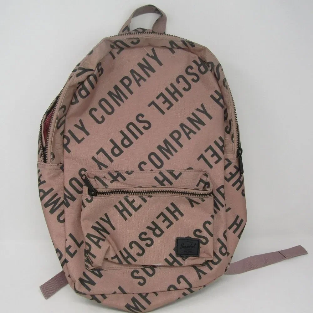 Herschel Supply Co. Nova Kids Backpack Pink Black Logo Print School Bag Travel