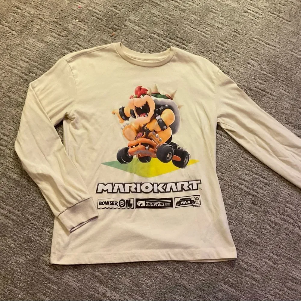 Mario Kart Kids Long Sleeve Shirt