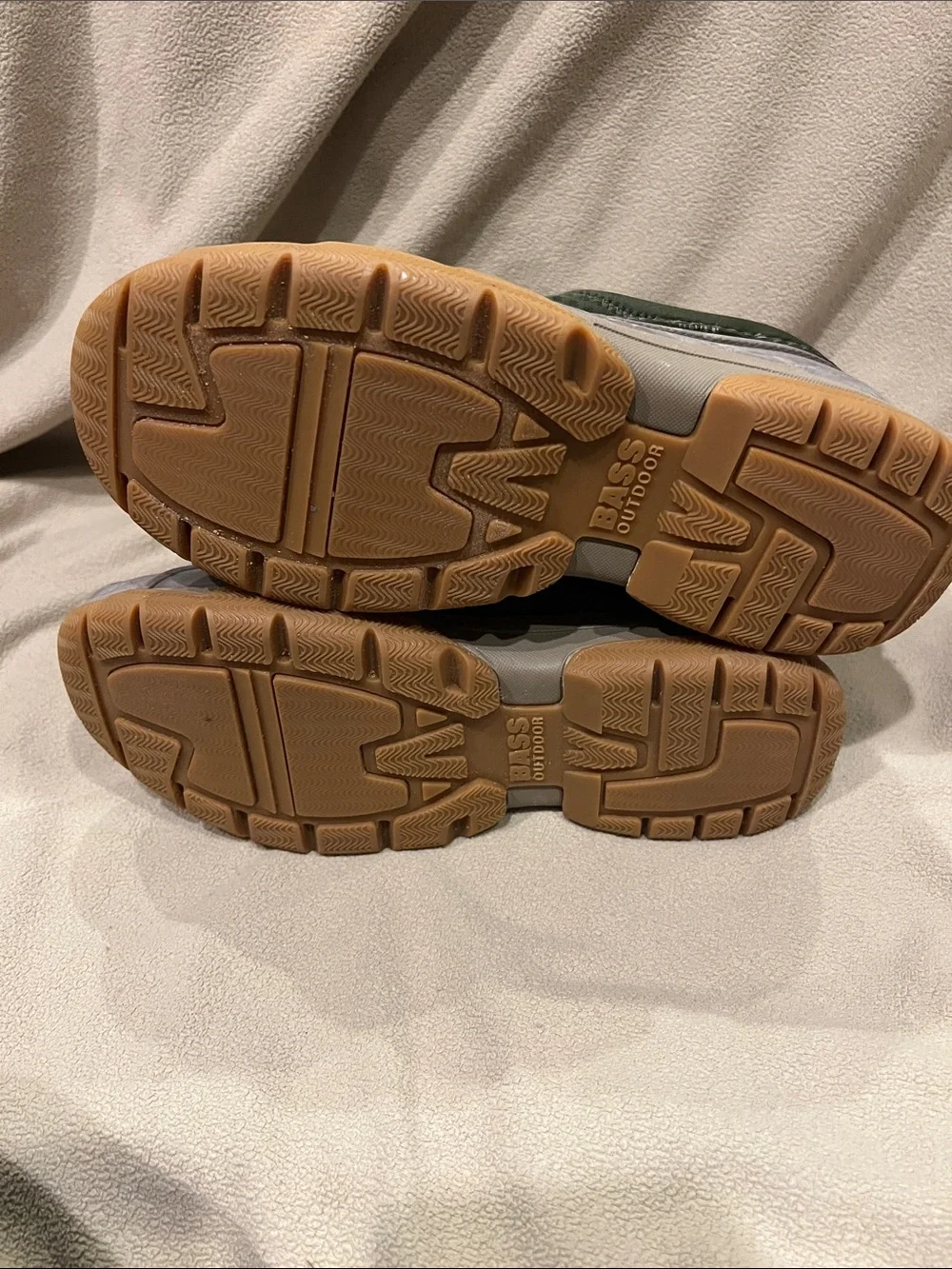 Men’s Olive Green and Orange Waterproof Slip-On Shoes