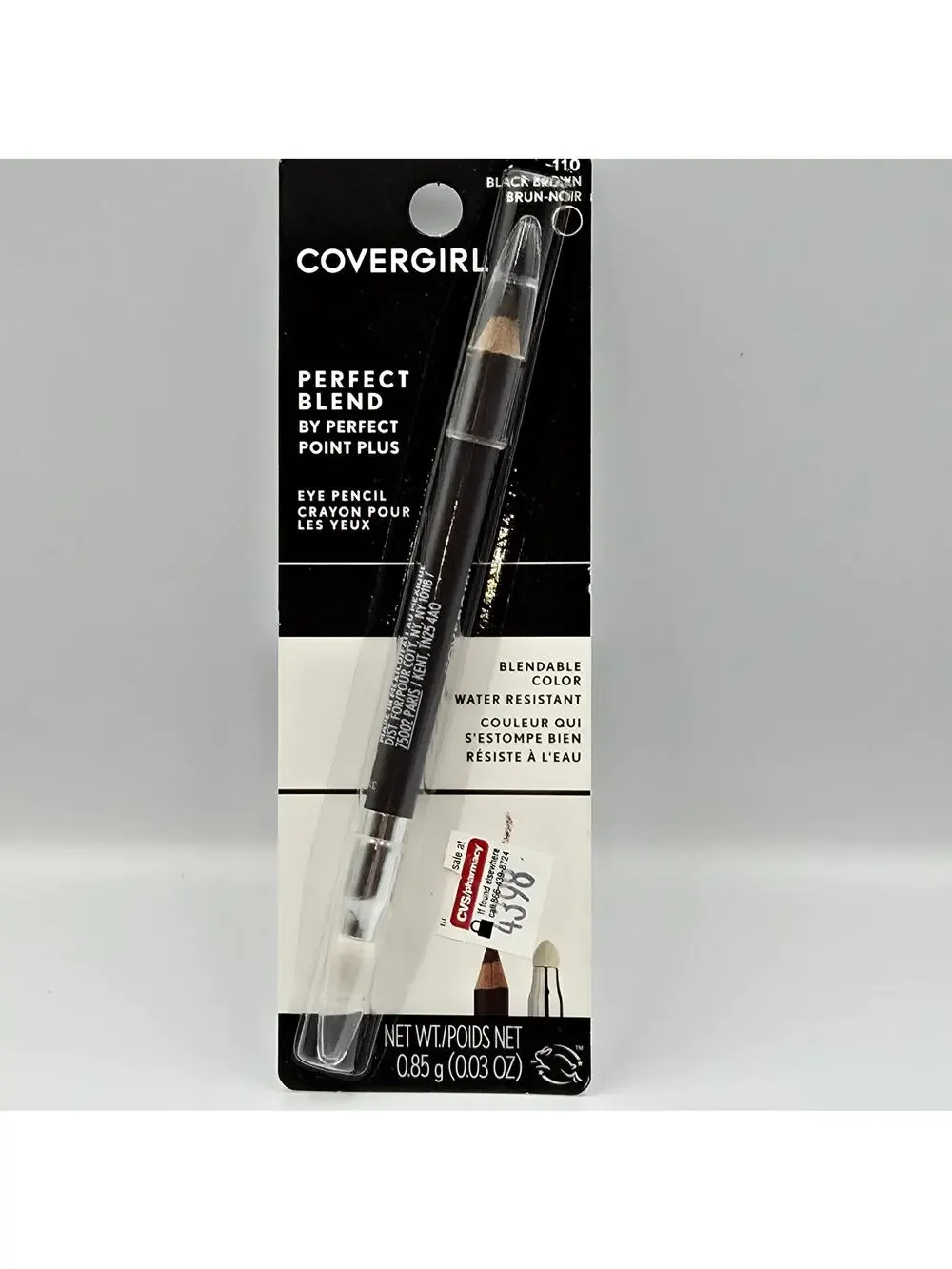 Covergirl Perfect Blend‎ by Perfect Point+ Eye Pencil Blk Brown #110