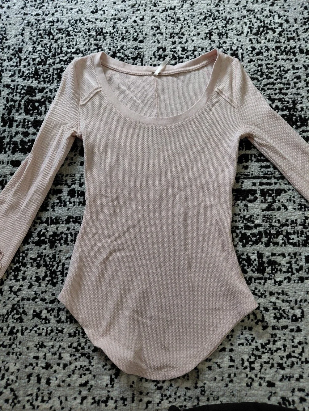 Free People Masquerade Cuff Thermal Top S Pink Embroidered Boho Y2K CC