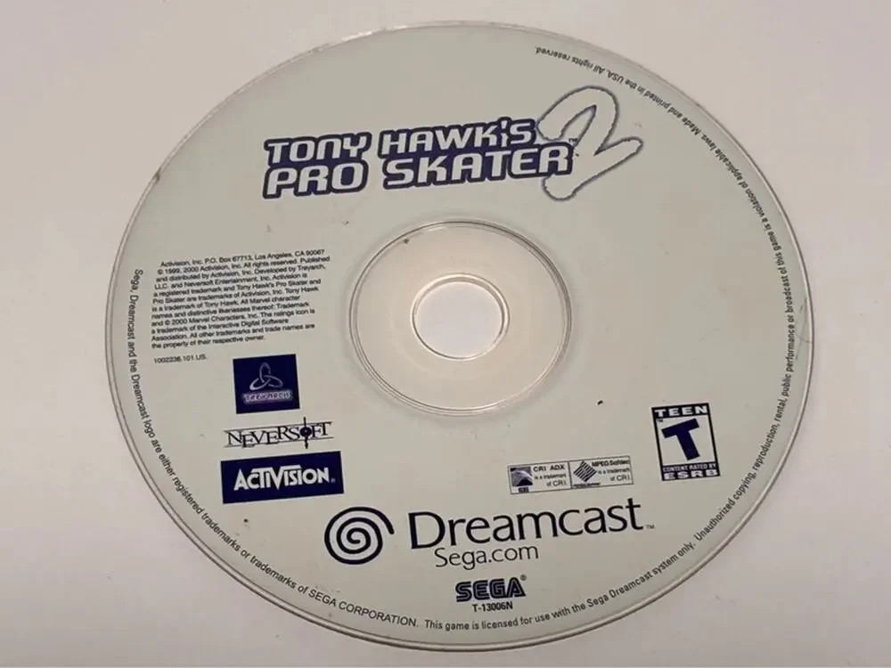 Tony Hawk's Pro Skater 2 Sega Dreamcast - Disc Only 2000