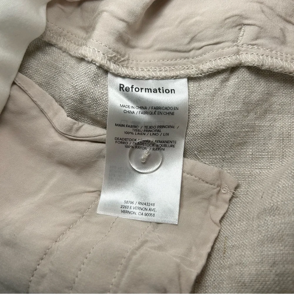 Reformation 100% linen