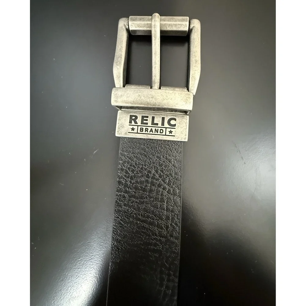 VTG Relic Genuine Leather Lined‎ Western Casual Dress Belt Men's Size 90/36