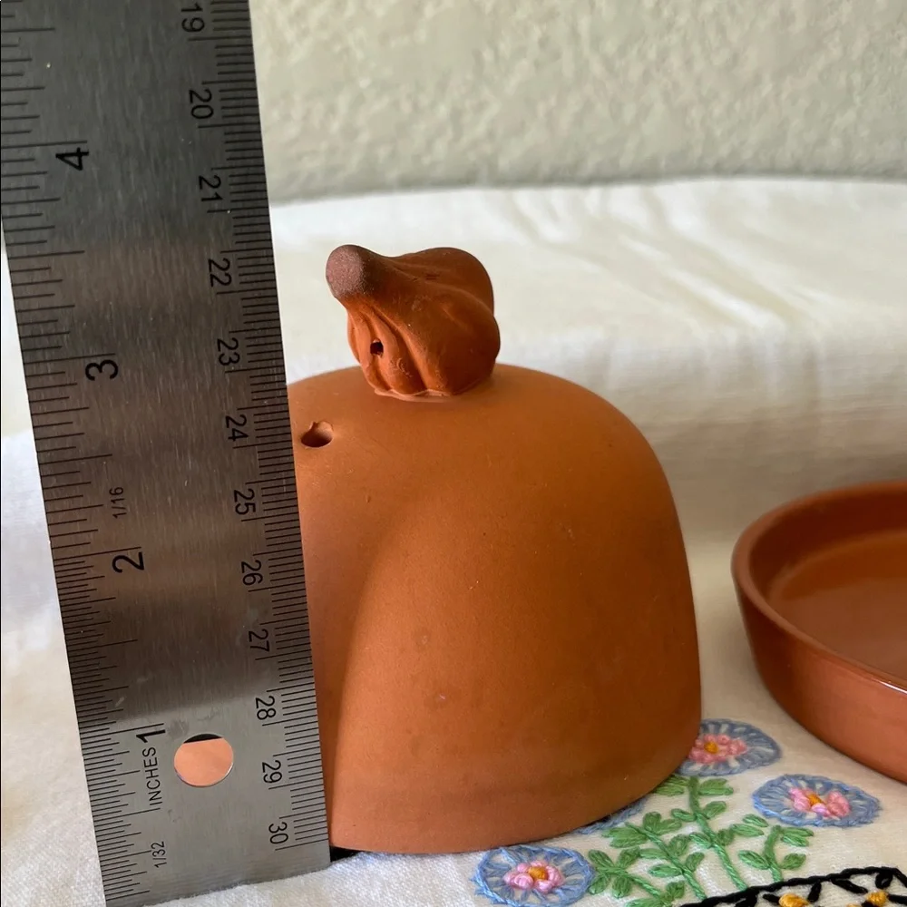 Vintage terracotta garlic
