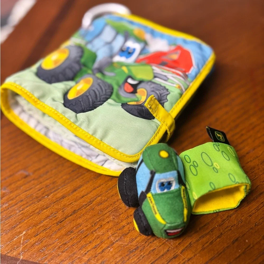 John Deere Baby Book and Rattles Bundle- 4‎ pieces