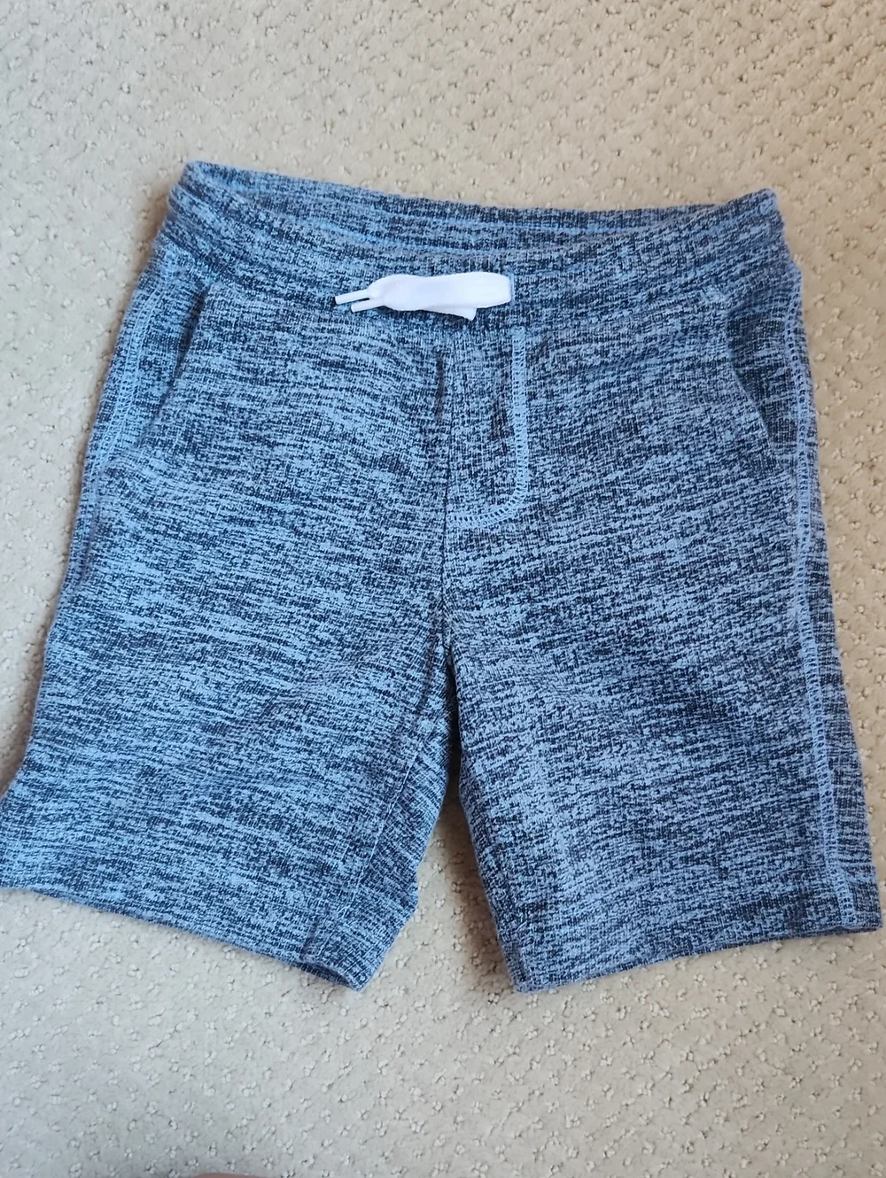 ❤️3/15$❤️Old Navy boy's Heathered Blue-Gray Athletic Shorts