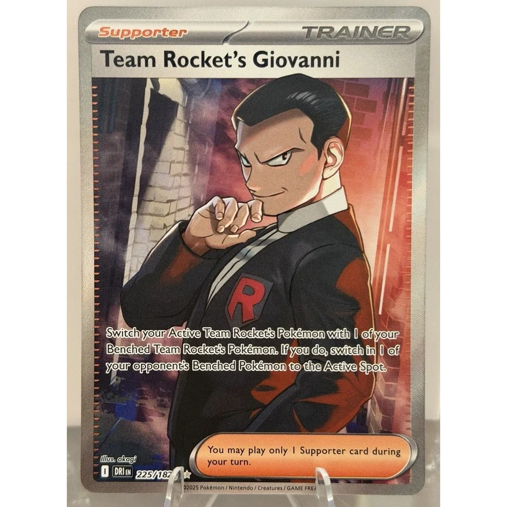Pokémon TCG-Team Rocket's Giovanni 225/182 Ultra Rare Full‎ Art- Destined Rivals
