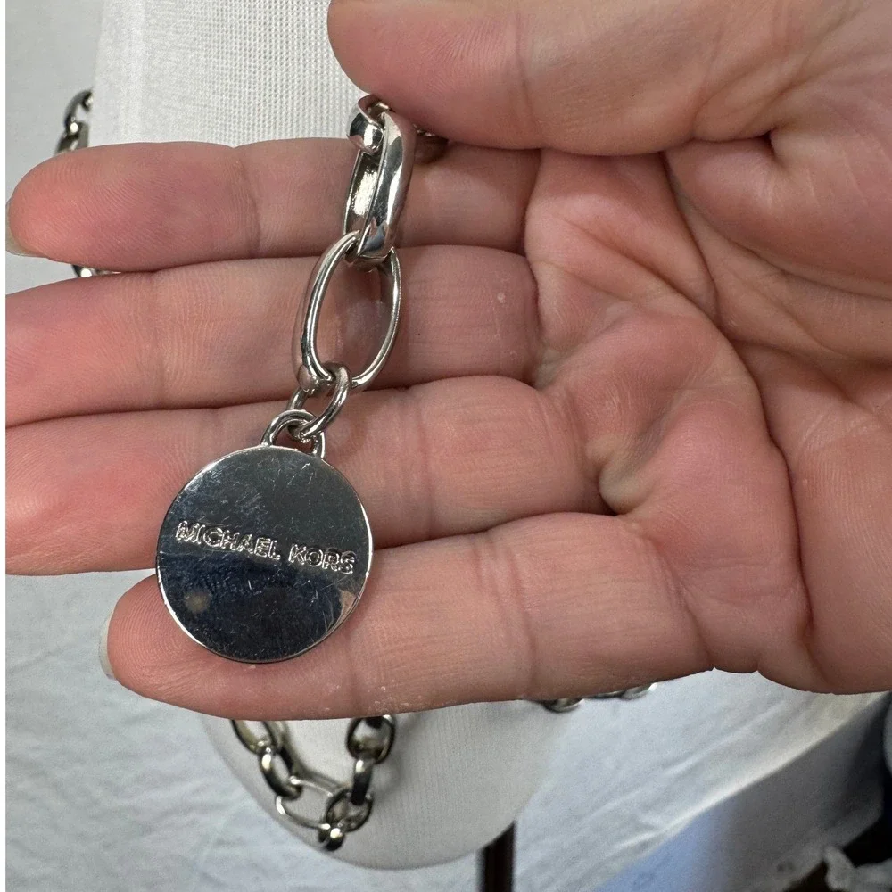 Michael Kors polished silver