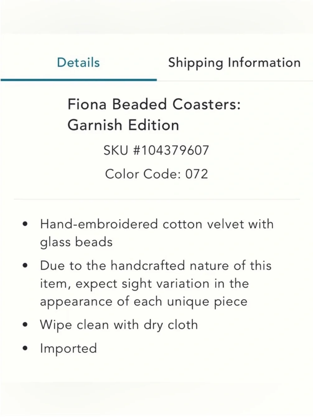 Anthropologie fiona beaded