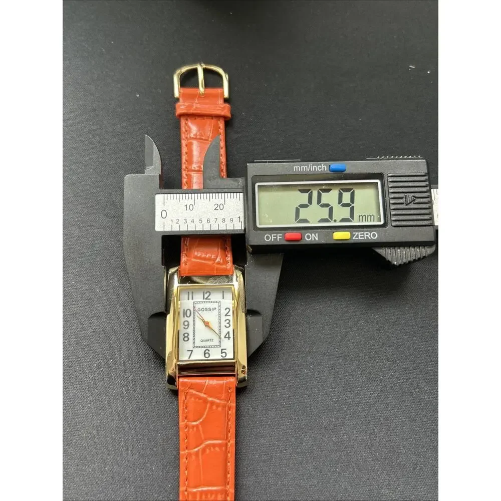 Gossip Gold Tone Orange Band Women’s Quartz Watch