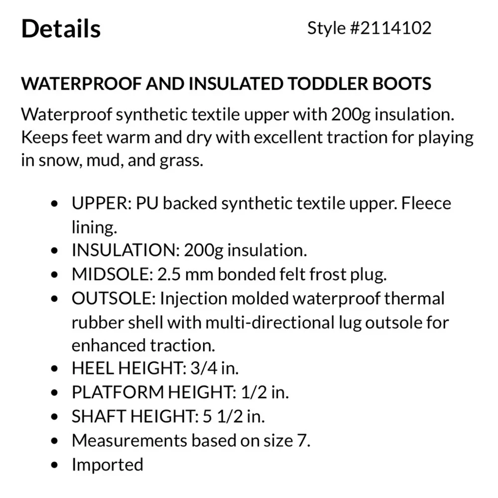Sorel insulated kids