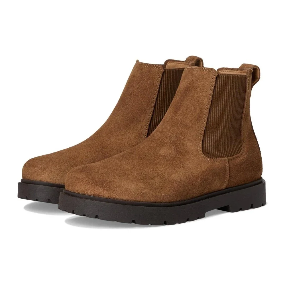 Birkenstock Mens Highwood Slip On Chelsea Ankle Boots Dark Tea EU 45 US‎ 12