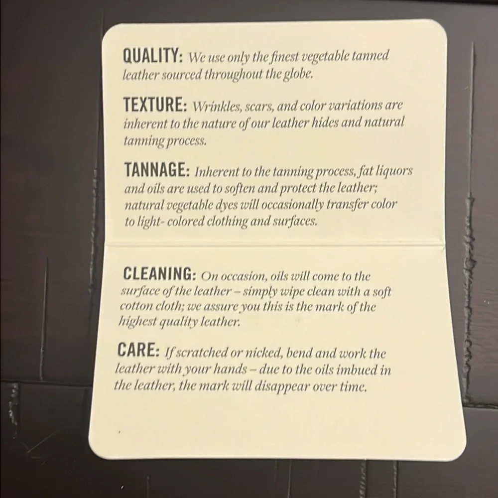 Will Leather Goods new retail