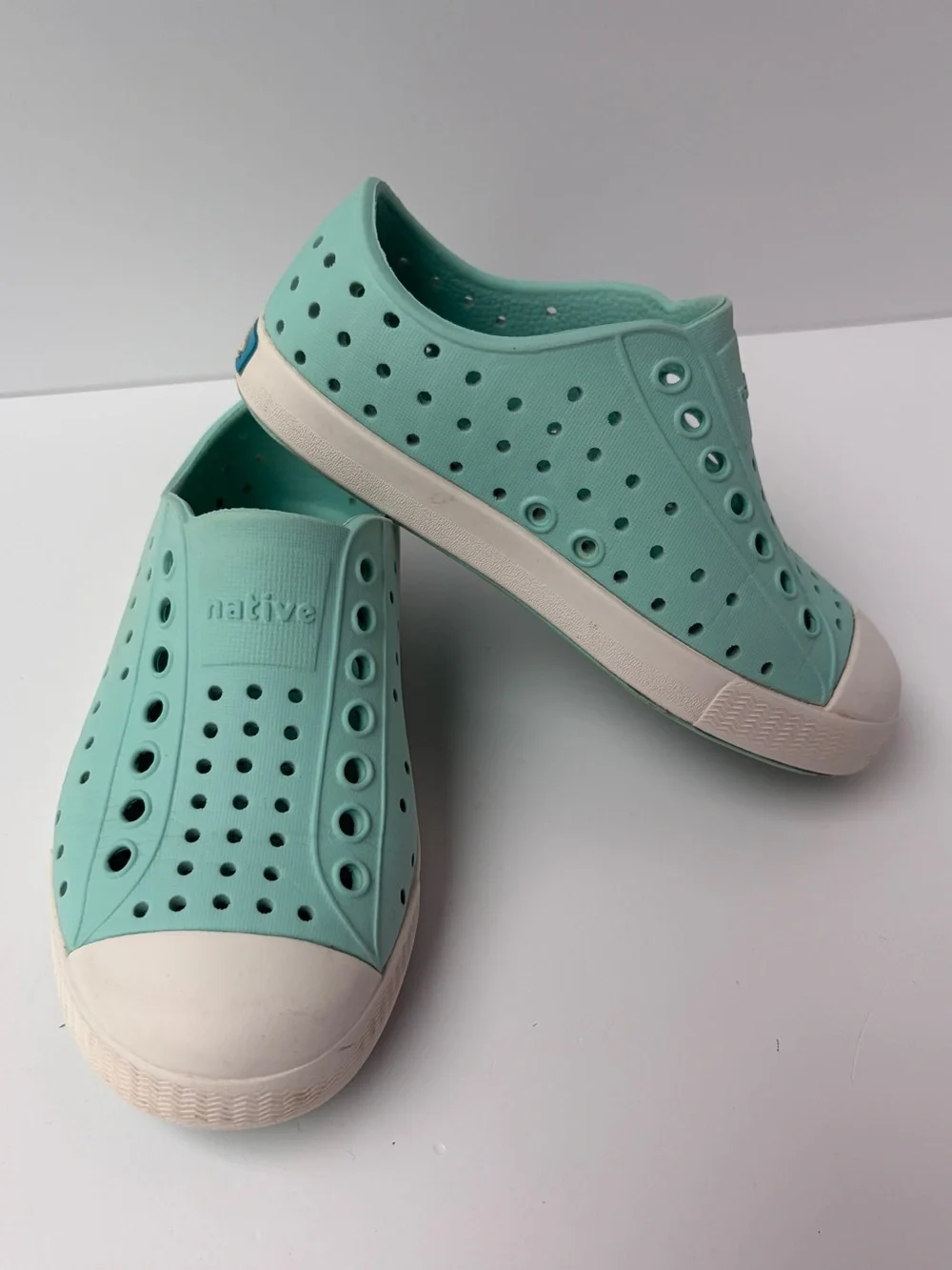 Native Sandals Toddler Kids C9‎ Sneakers Teal Tiffany Blue Natives