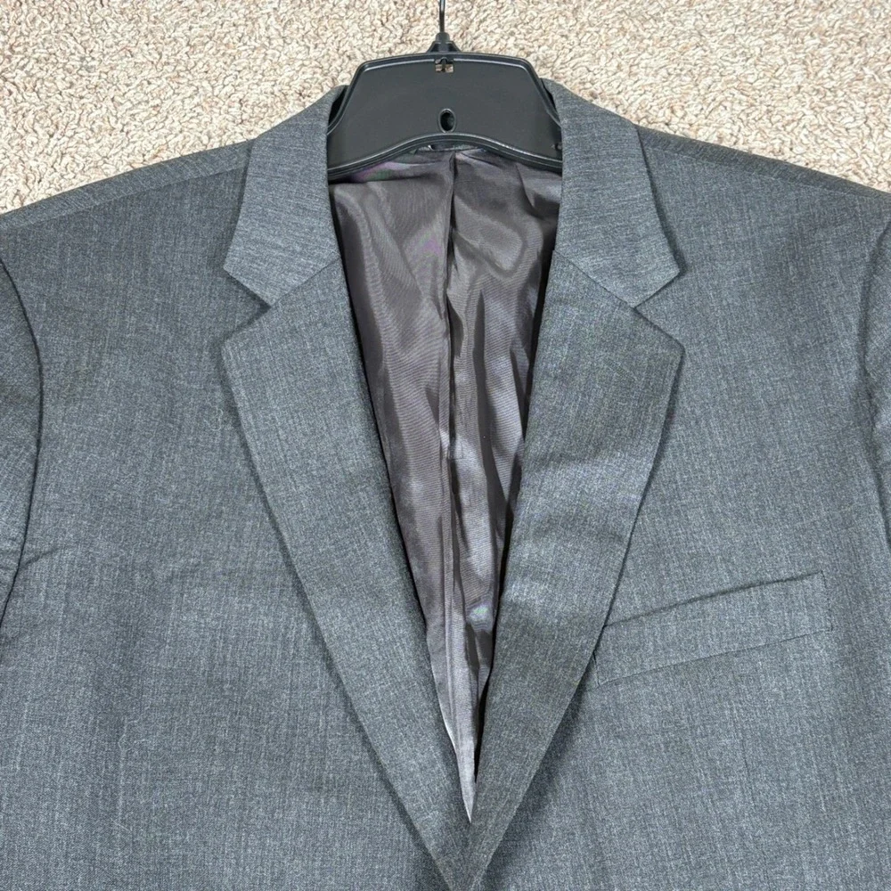 Banana Republic Mens 44R Tailored Slim Fit Grey Wool Blend Blazer Jacket