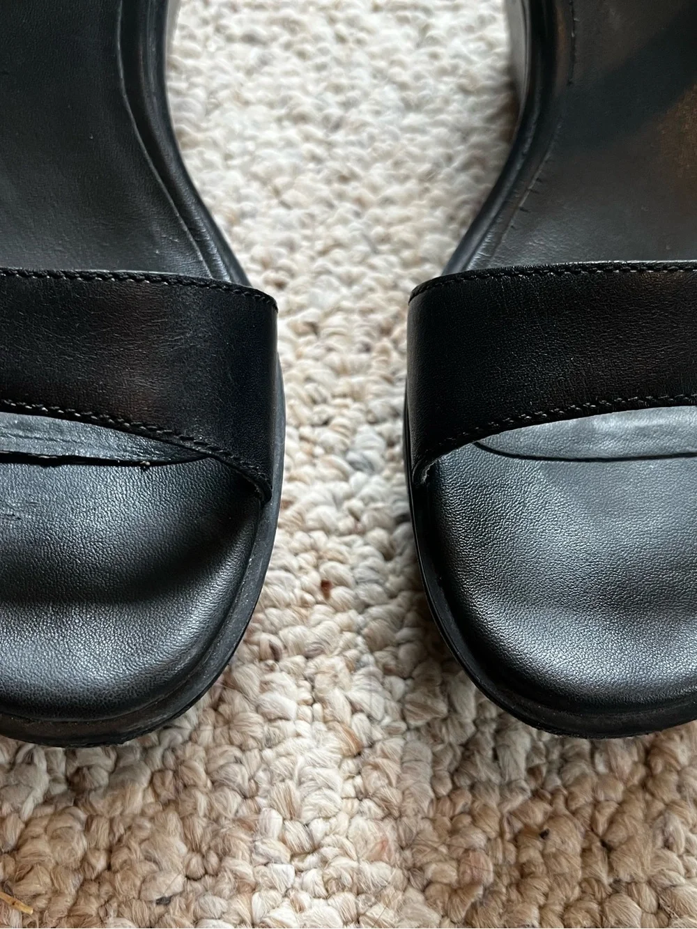 Camper black leather