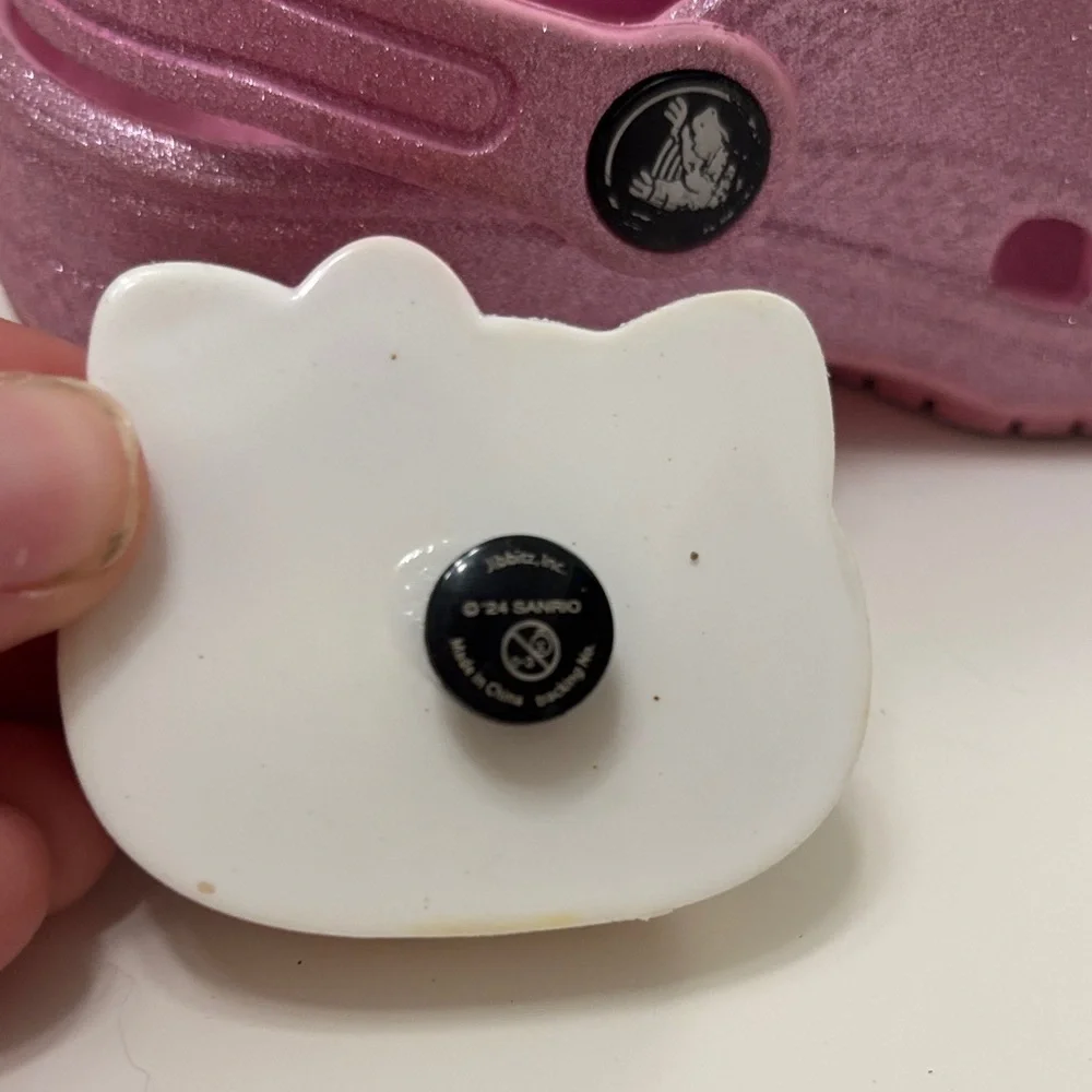 CROCS sparkly pink