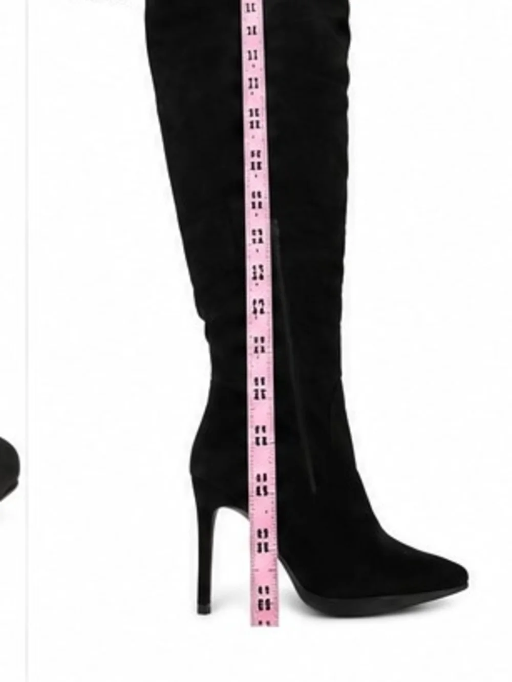 VENUS Black Over-the-Knee Stiletto Boots