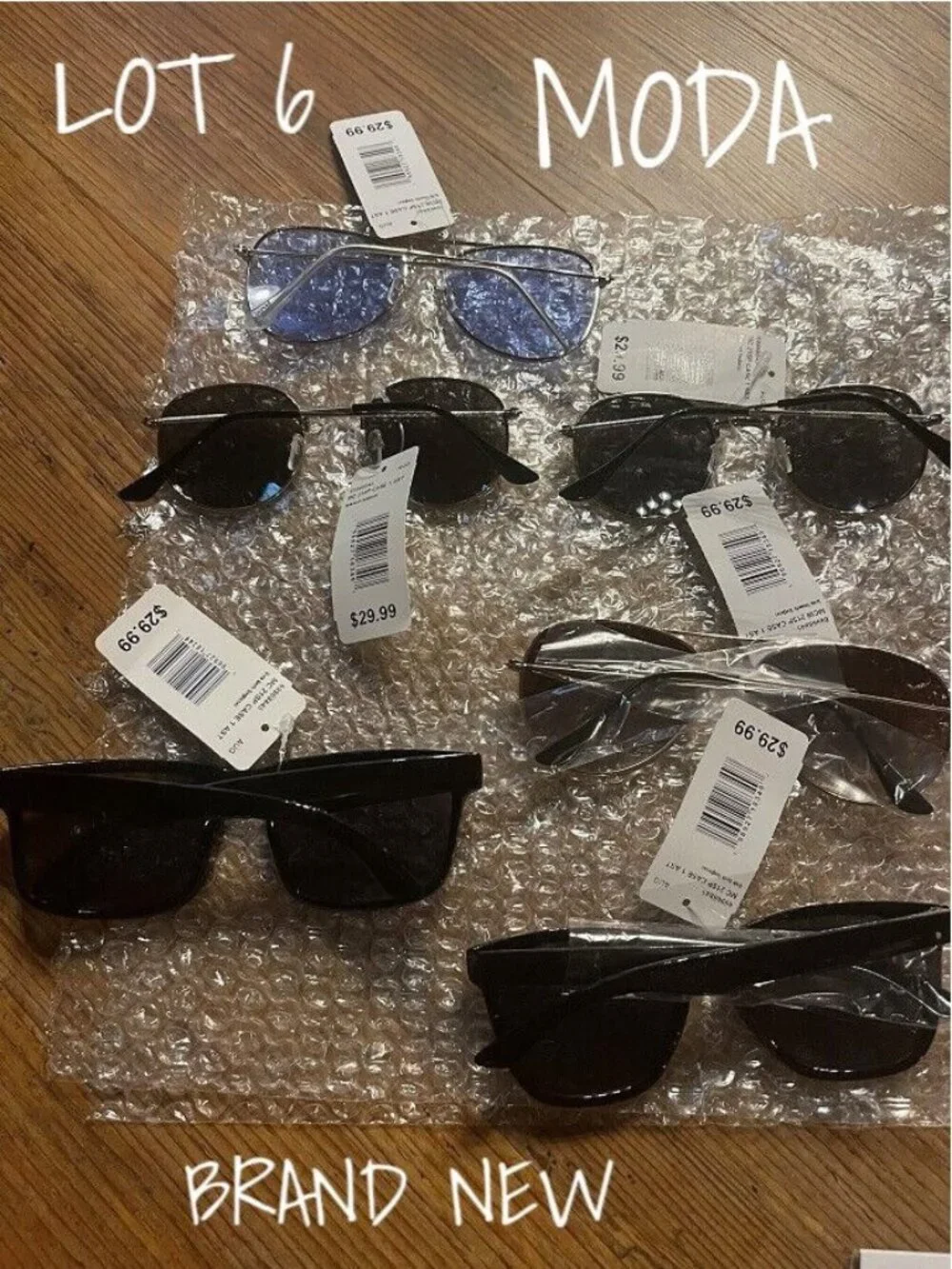 Moda Sunglasses Mixed Lot of 6 - Brand New with Tags - Fashion Accessories