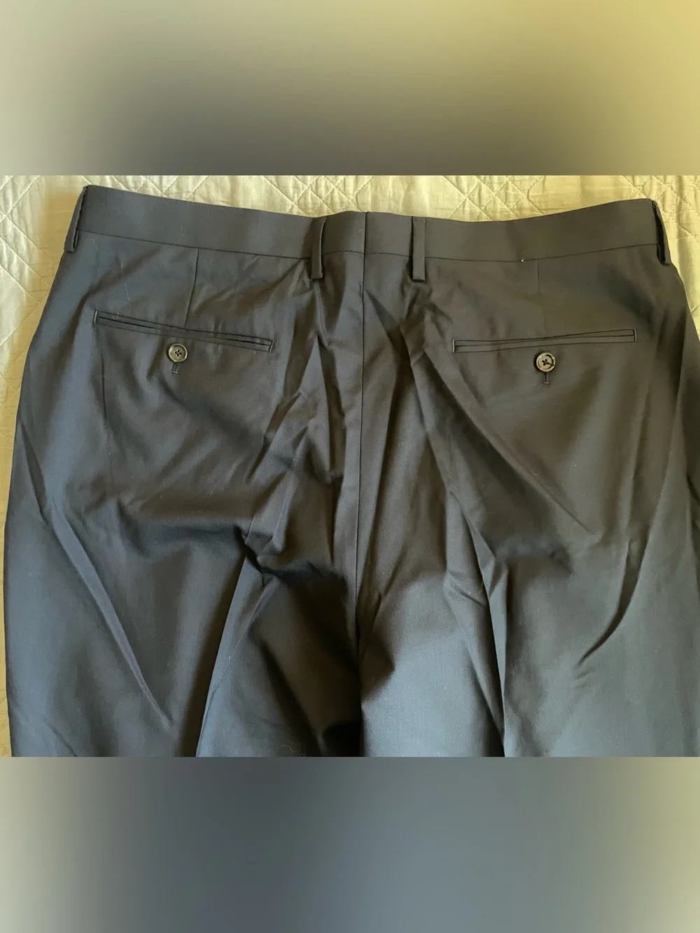 J. CREW Crosby Classic-fit suit pant in Italian wool Deep Navy 36/32 $250 BT800