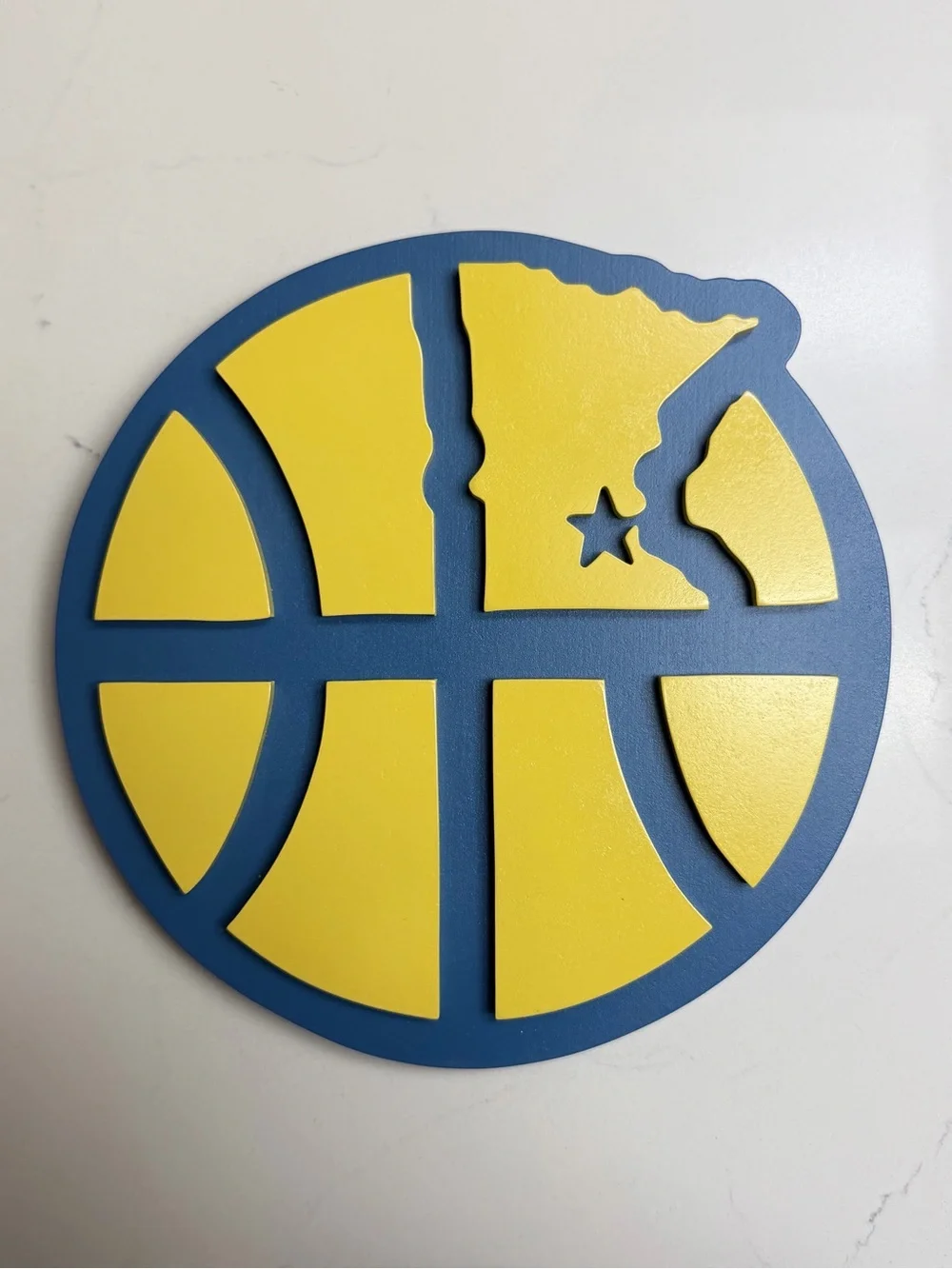 CUSTOM MADE 3D LAYER MINNEAPOLIS LAKERS WOOD SIGN