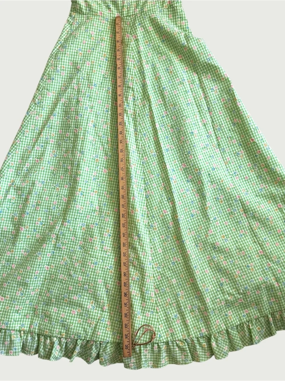 Handmade vintage flocked