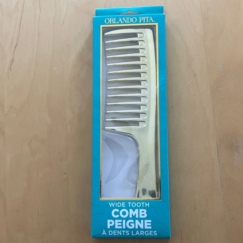 Orlando Pita Gold‎ Wide Tooth Comb NEW