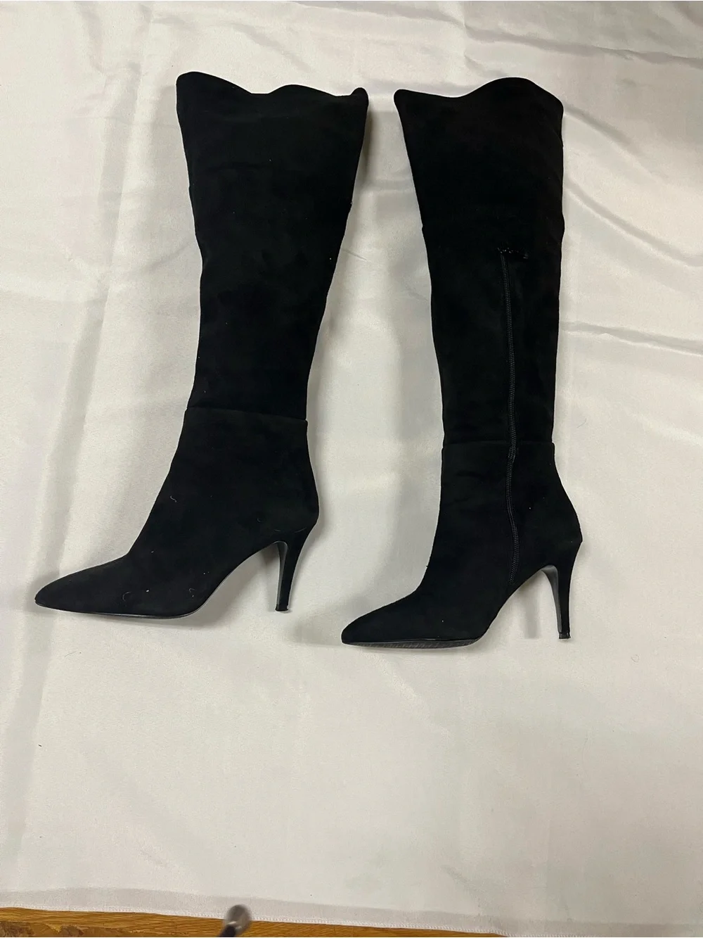 Tahari suede black