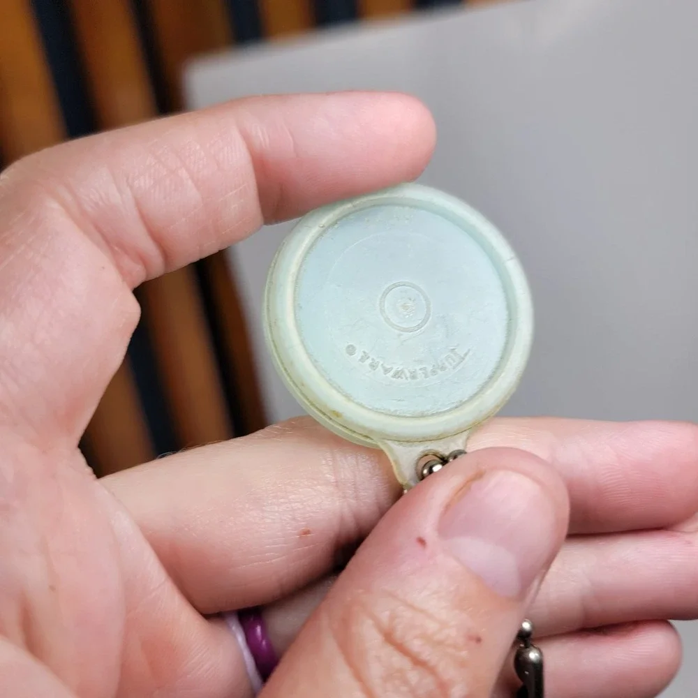 Tupperware product keychain