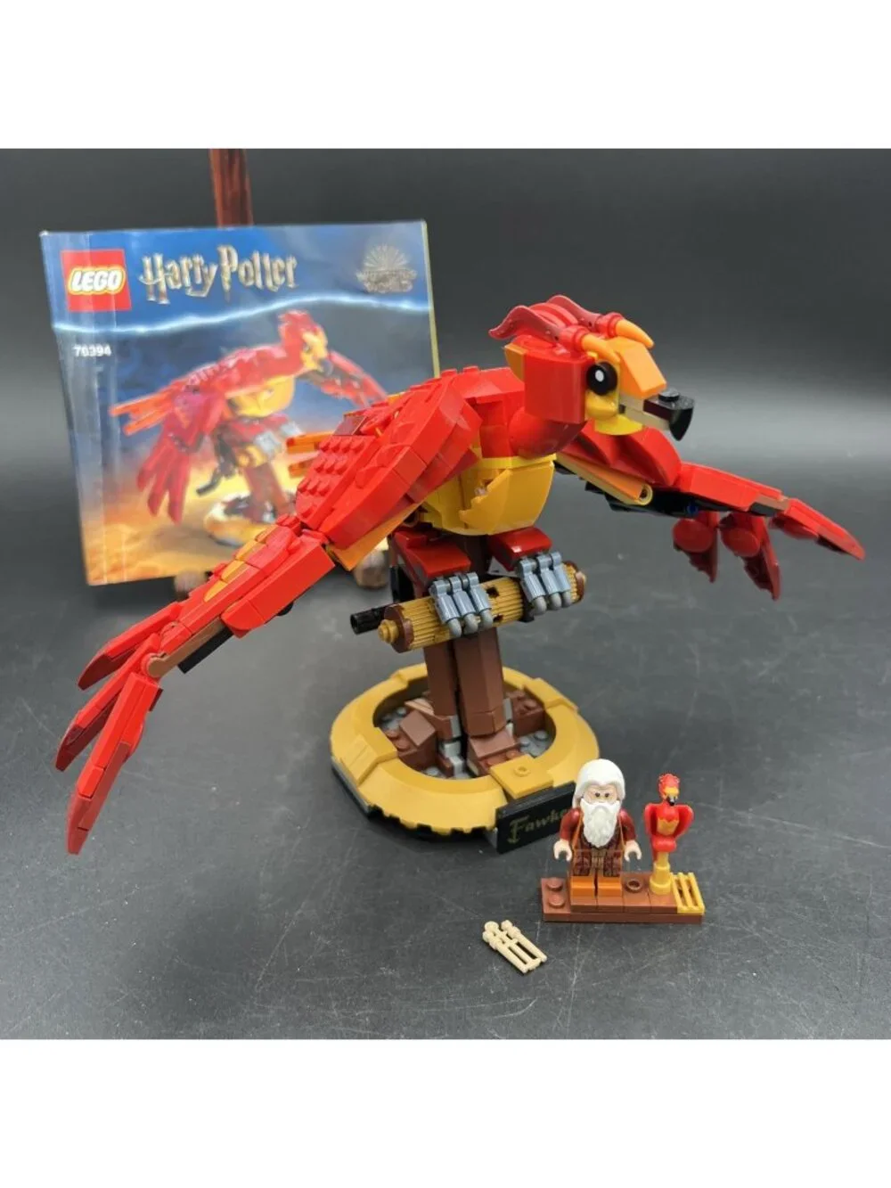 Lego 76394 Harry Potter Fawkes, Dumbledore’s Phoenix Complete Set W/ Minifigure