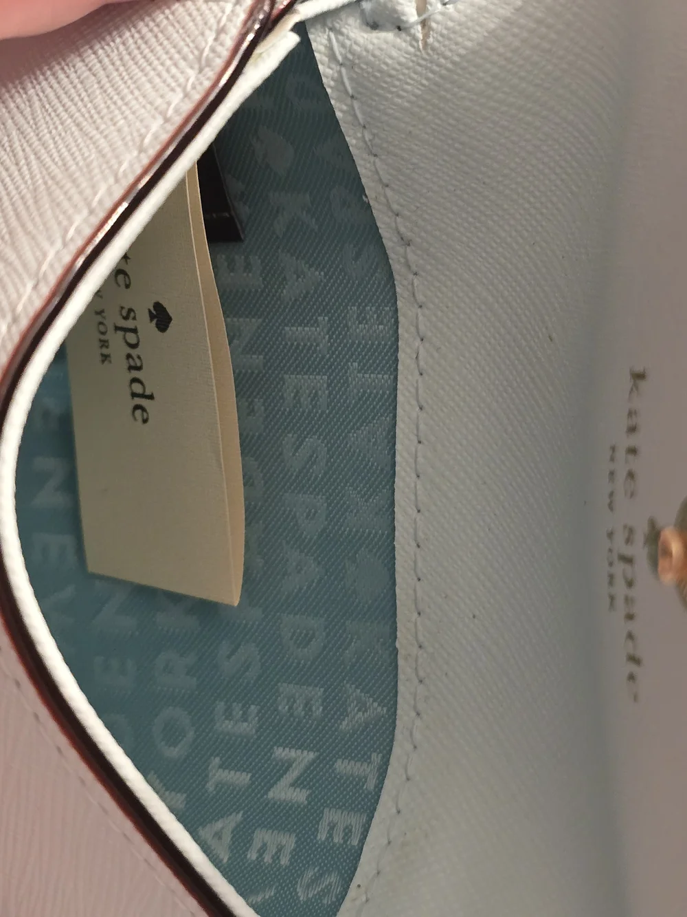 Kate Spade New York Light Blue Saffiano Leather Wallet