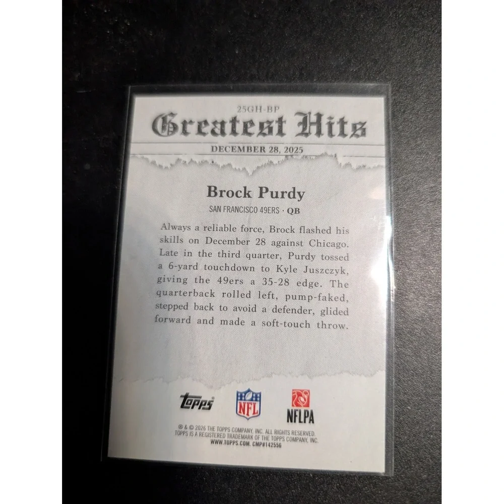 Topps brock purdy