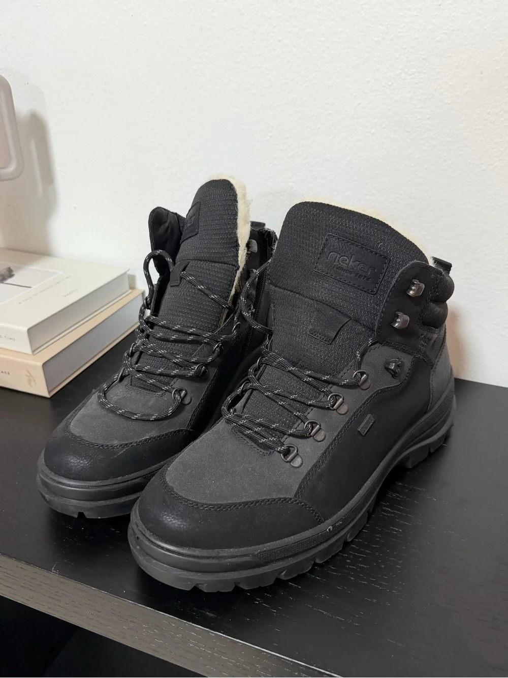 Men’s Black Winter Ankle Boots - Insulated Comfort