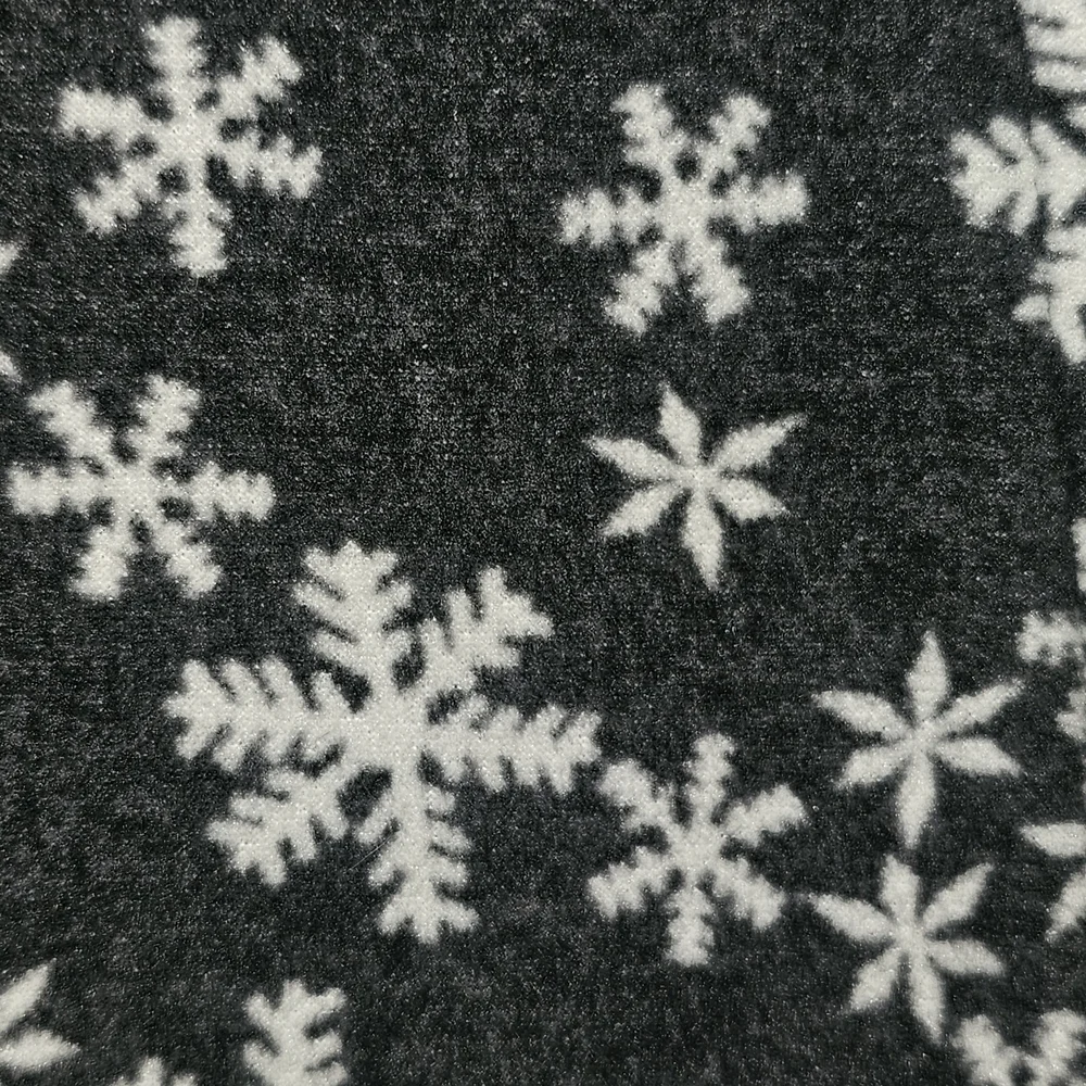 Old Navy Black and White Snowflake Kids Footie