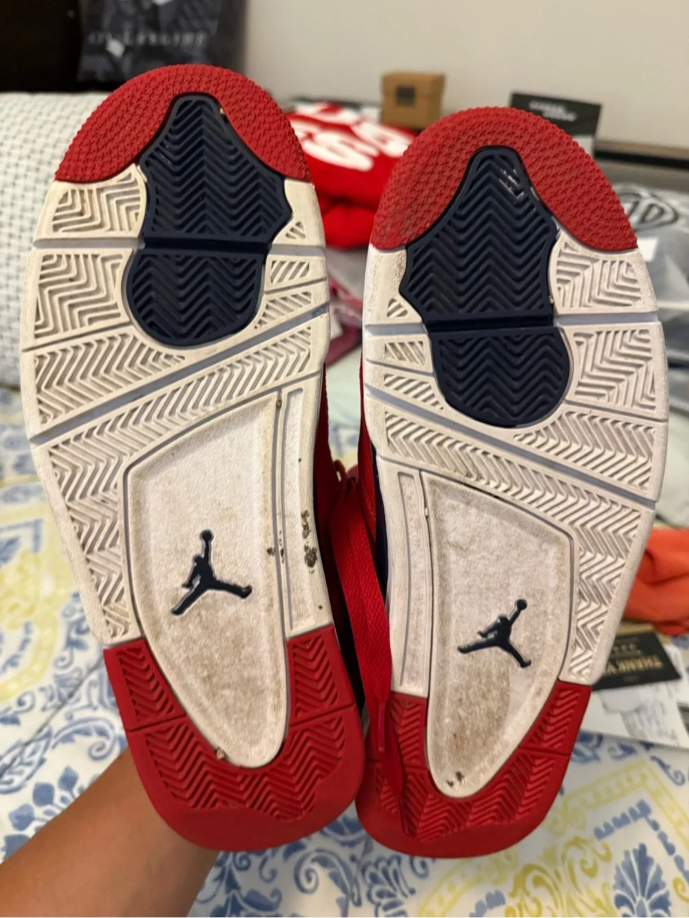 Jordan vibrant red