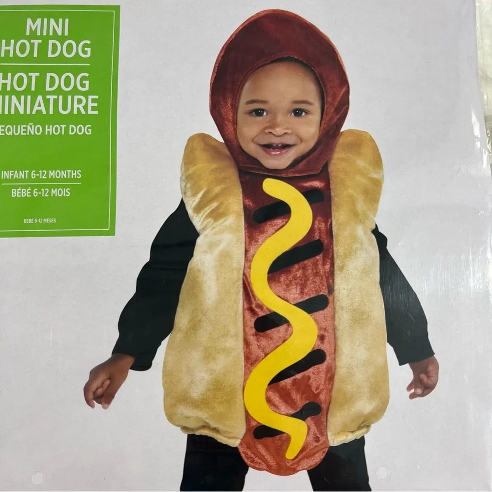 Hot Dog costume NEW infant 6-12 months Halloween