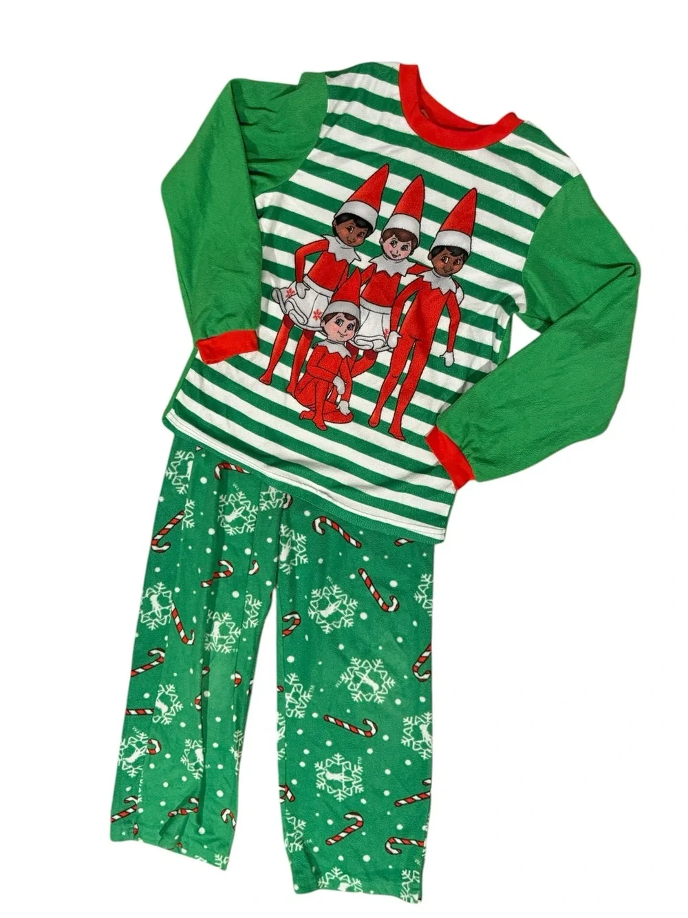 Elf on a Shelf Holiday Pajama Set Size Medium 8/10