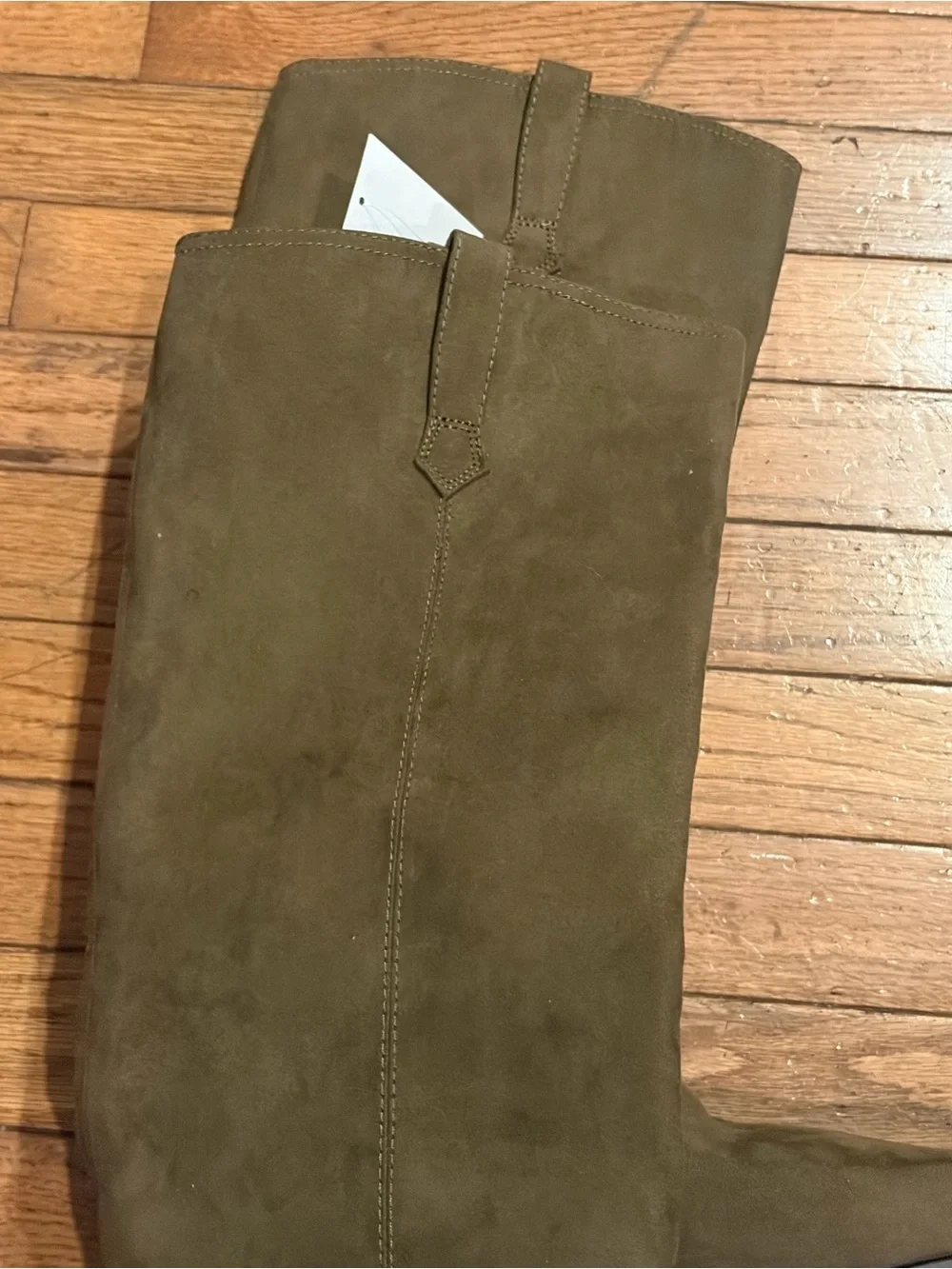 H&M Brown Suede Over-the-Knee Western Boot