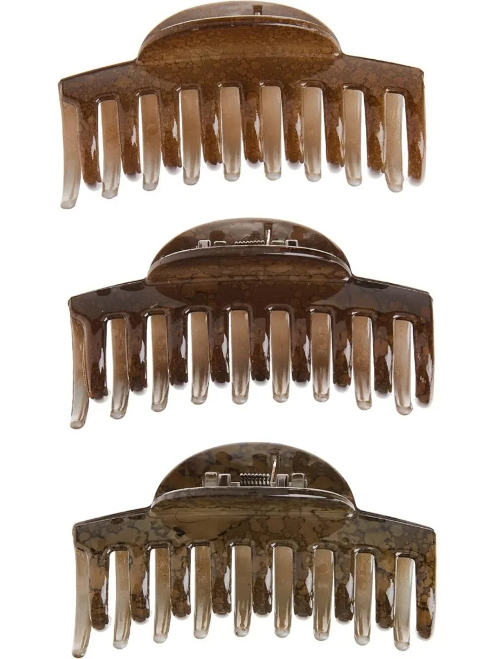 Large Claw Hair Clips Set of 3 - Strong Hold, Perfect for All Hair Types