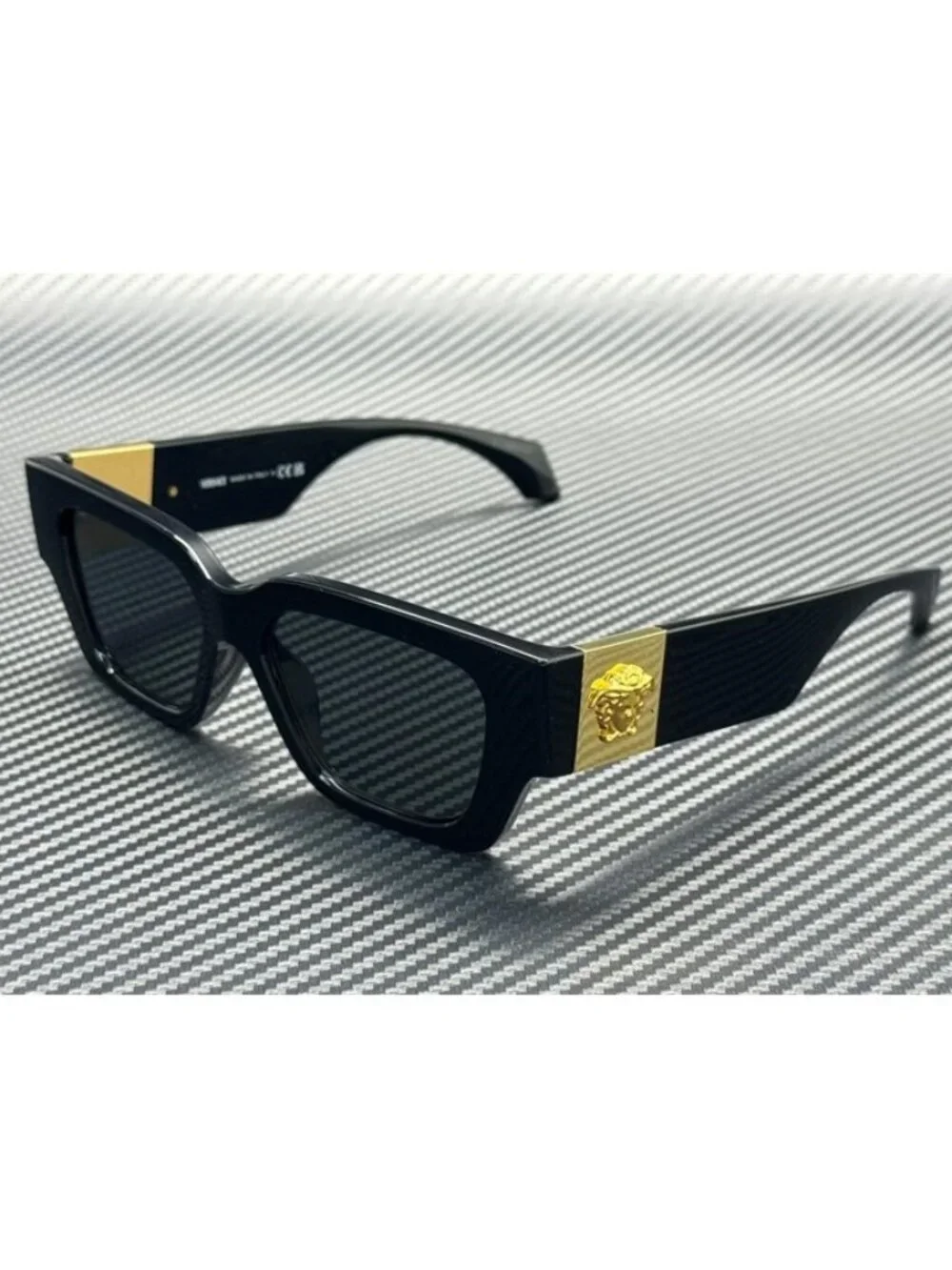 New Versace Women Black Sunglasses 53-15-140