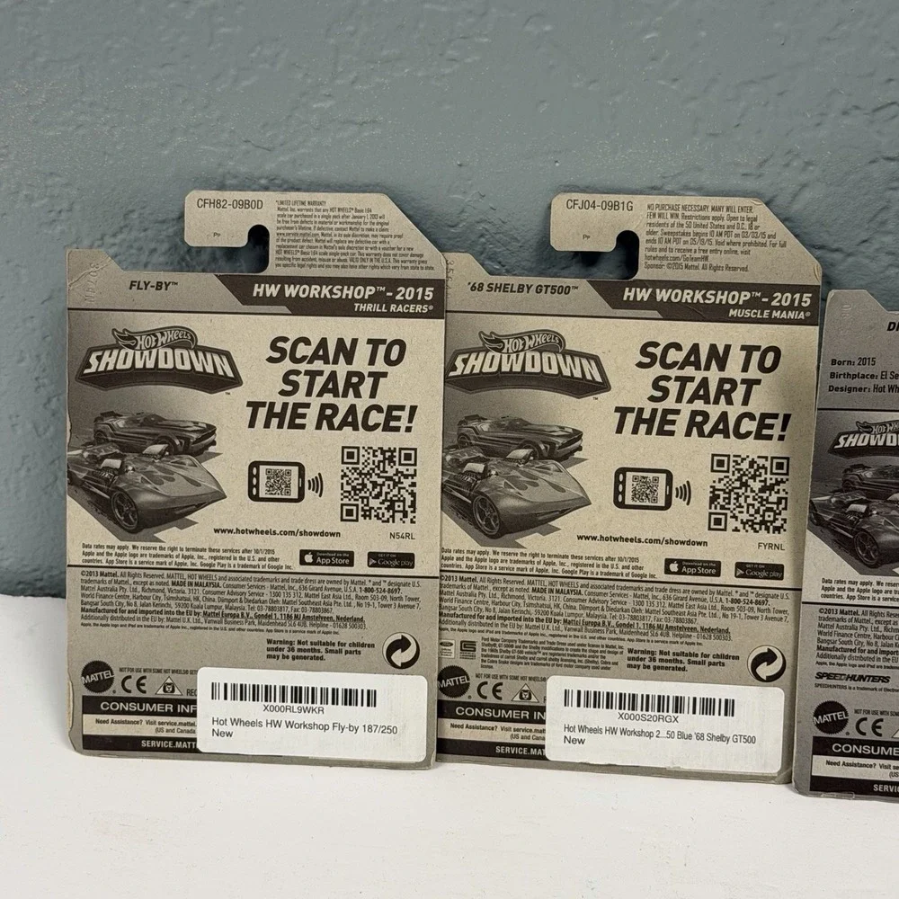 Hot Wheels Bent‎ Cards Still Sealed Lot Of 4 Various Models