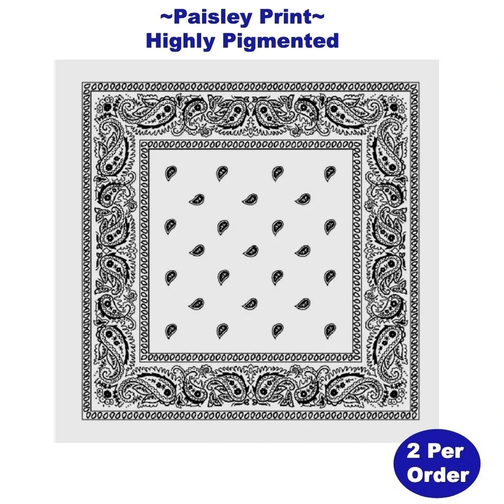 Paisley Bandana Scarf Head Wrap Face Covering 22