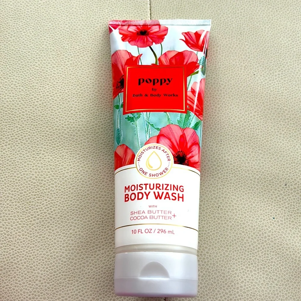 Bath and Body Works Poppy Moisturizing Body Wash Clean Fresh Scent 10oz