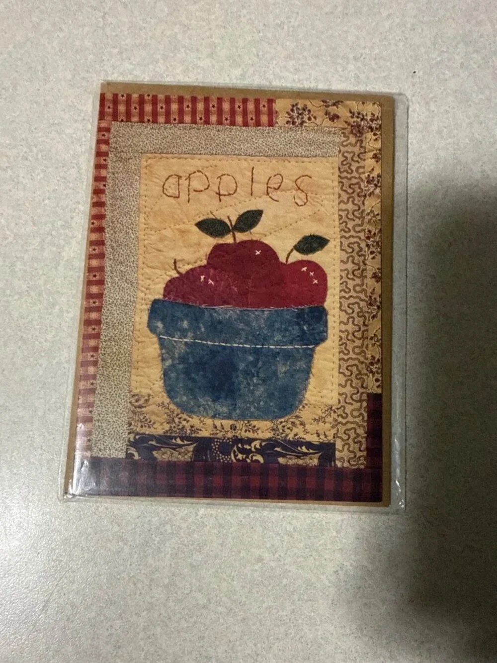 One Day In The Country Quilt Greeting Card Kit Apples Sarah Sporrer QC129