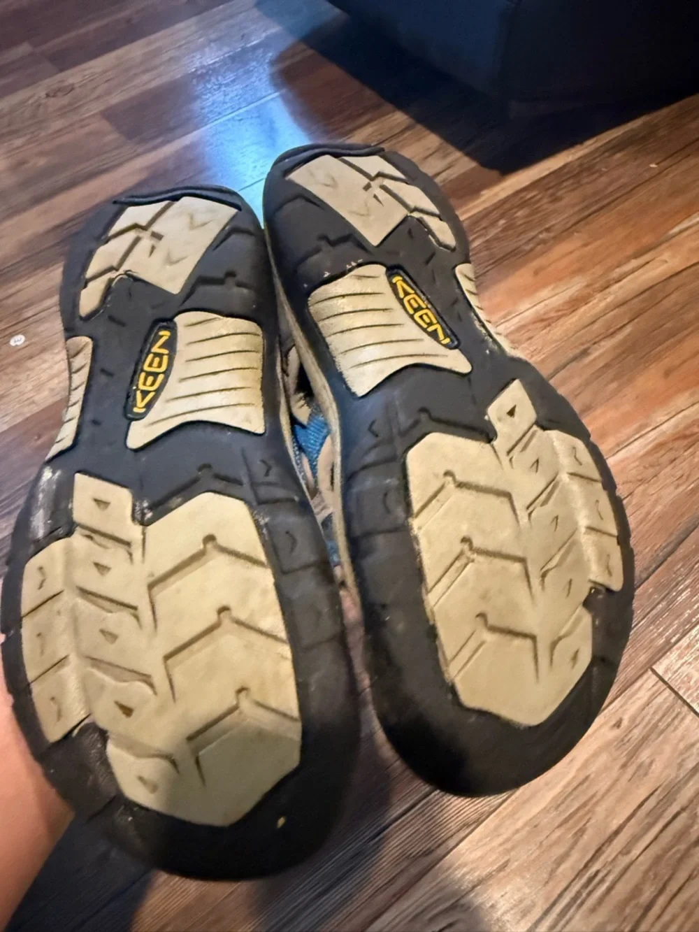Keen Kids Blue and Gray Closed-Toe Outdoor Sandals