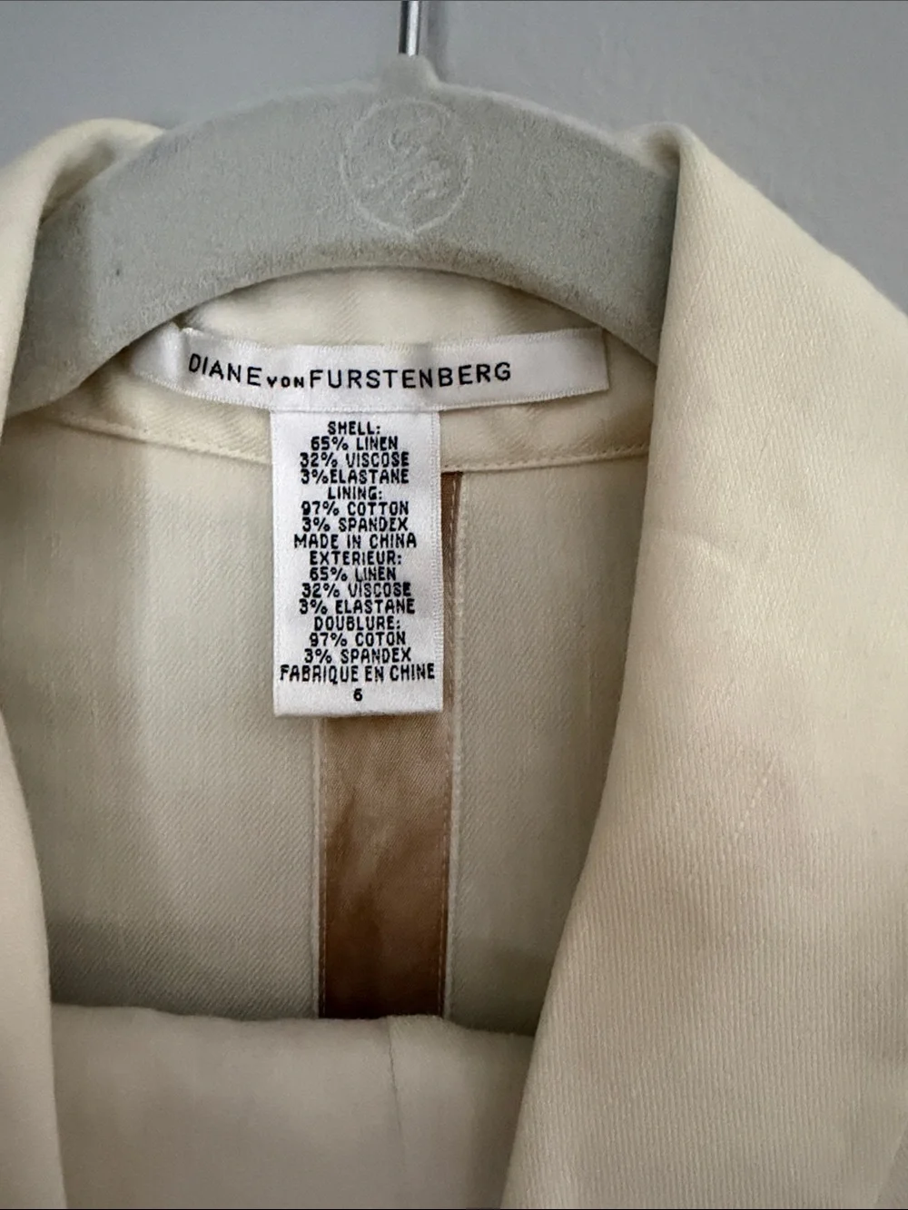 Diane Von Furstenberg elegant cream
