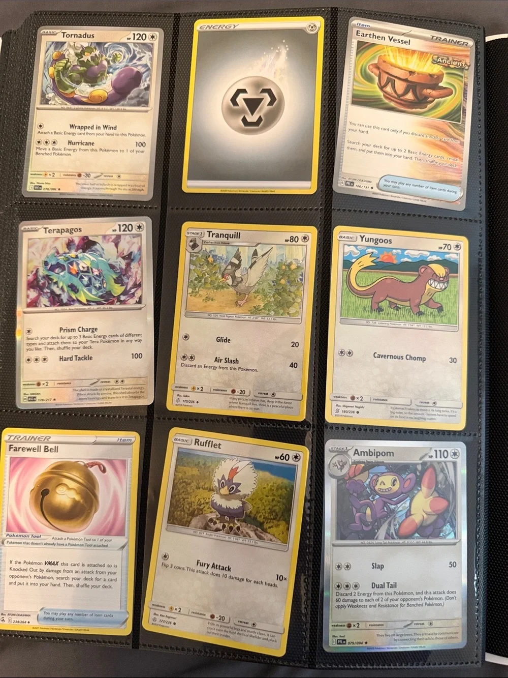 Pokemon pages cards